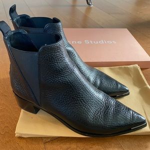 Acne Studios Black Jensen Chelsea Boots US8
